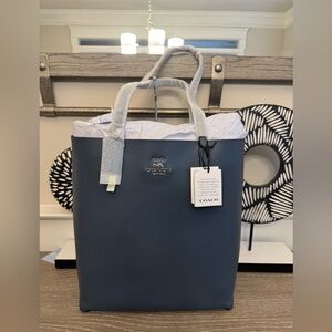 NWT Coach Thea  Navy Blue Tote Bag.